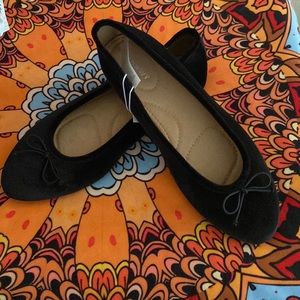 Velvet ballet flats